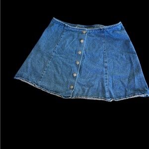🍀Vintage Blue Mini Skirt Casual